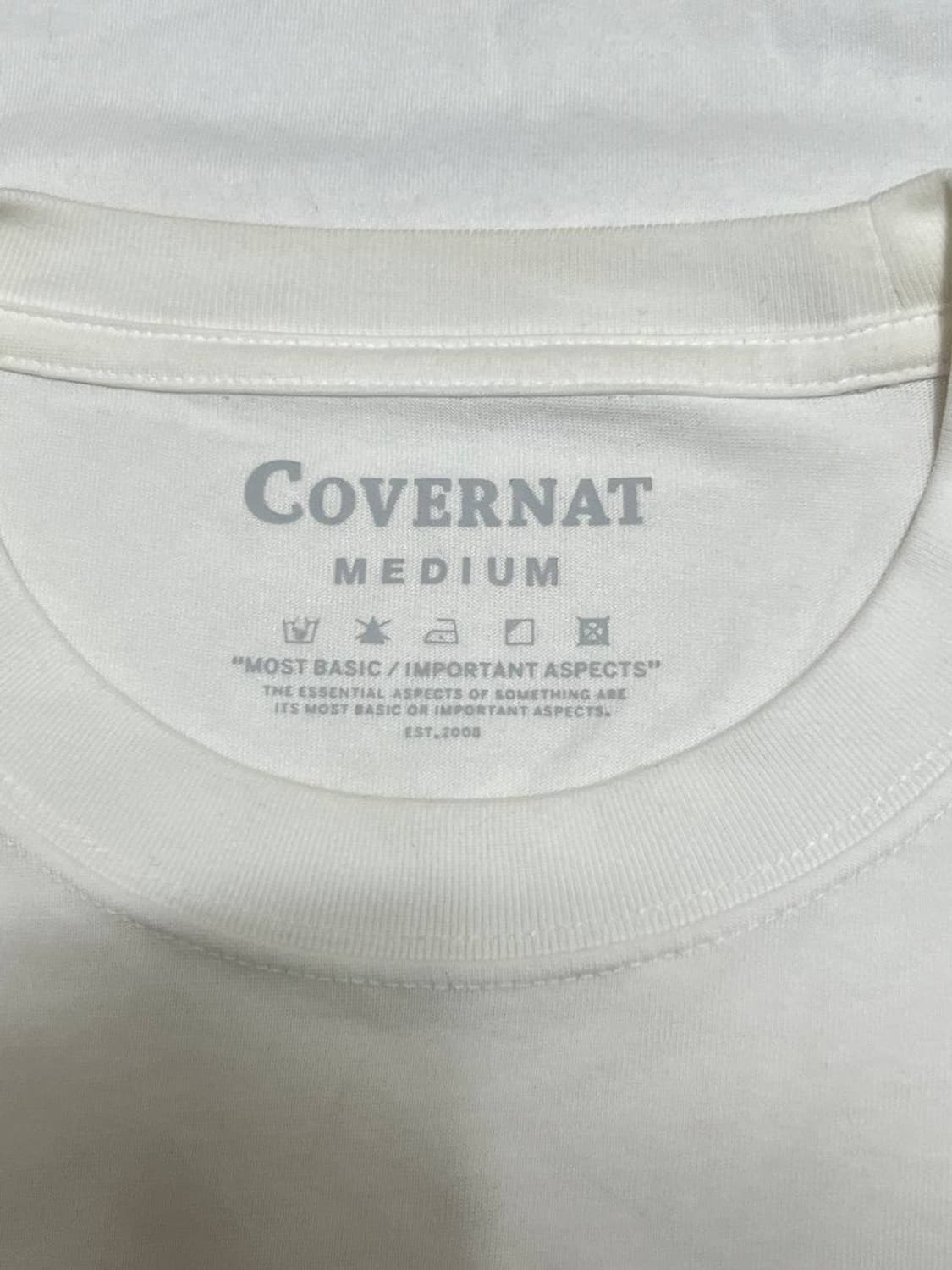 Covernat 커버낫 화이트 반팔 상품이미지2