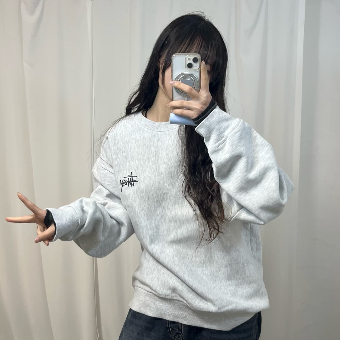 Stussy Melange Sweatshirt 상품이미지1