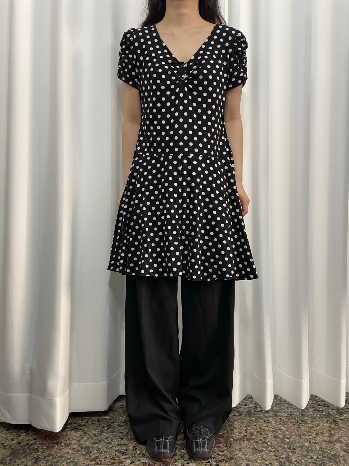 dot design dress 상품이미지2