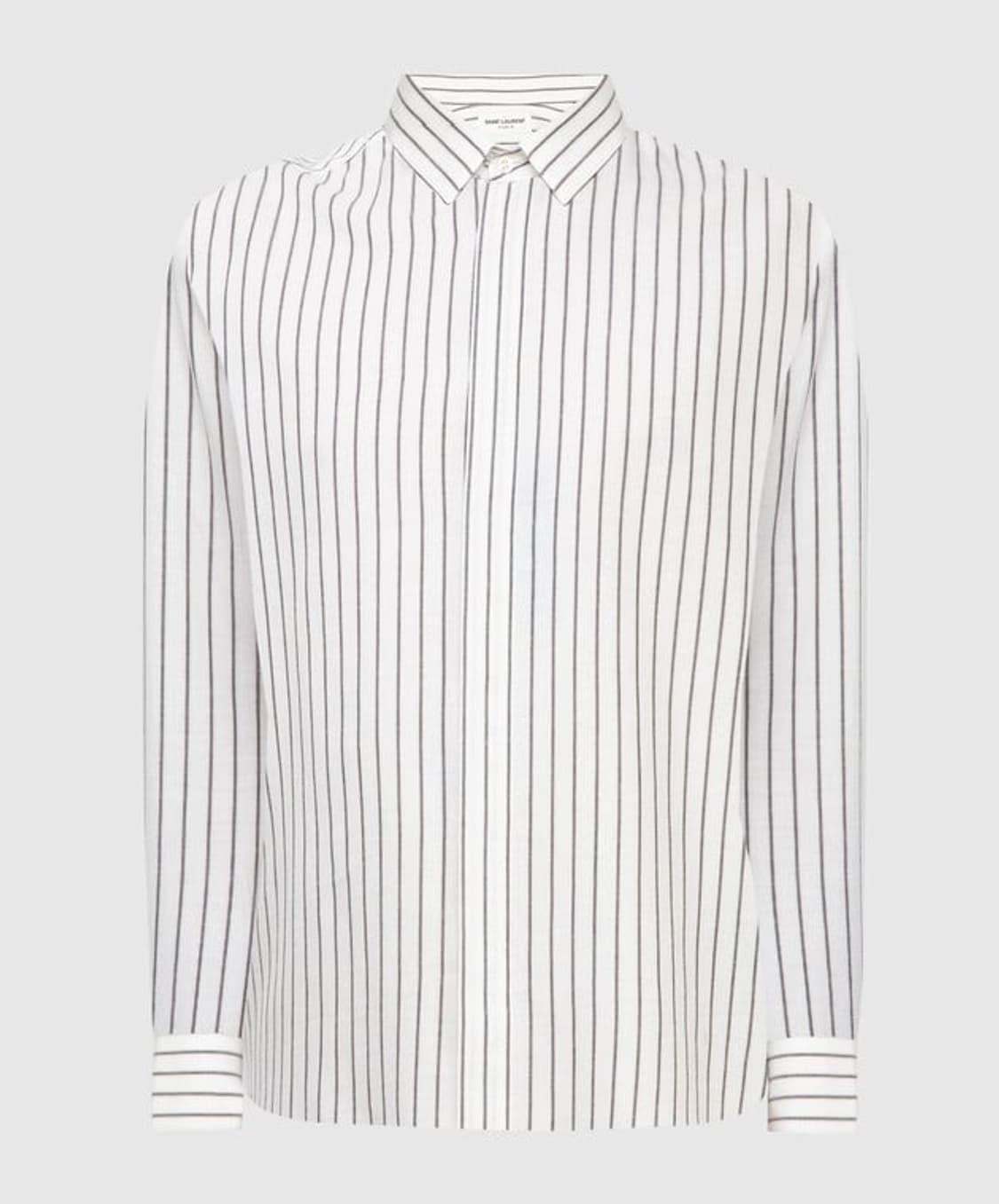 [박지훈님 착용] 생로랑 21ss 스트라이프 크레페 셔츠 상품이미지1