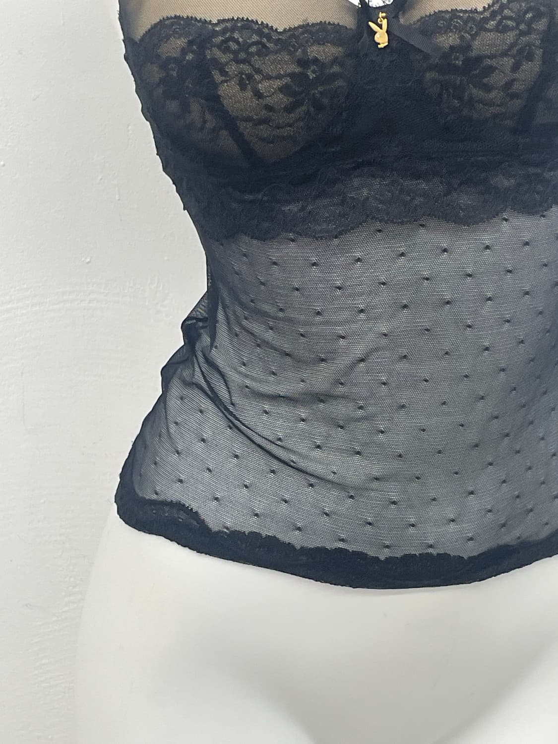 플레이보이 블랙 레이스 코르셋 상품이미지3