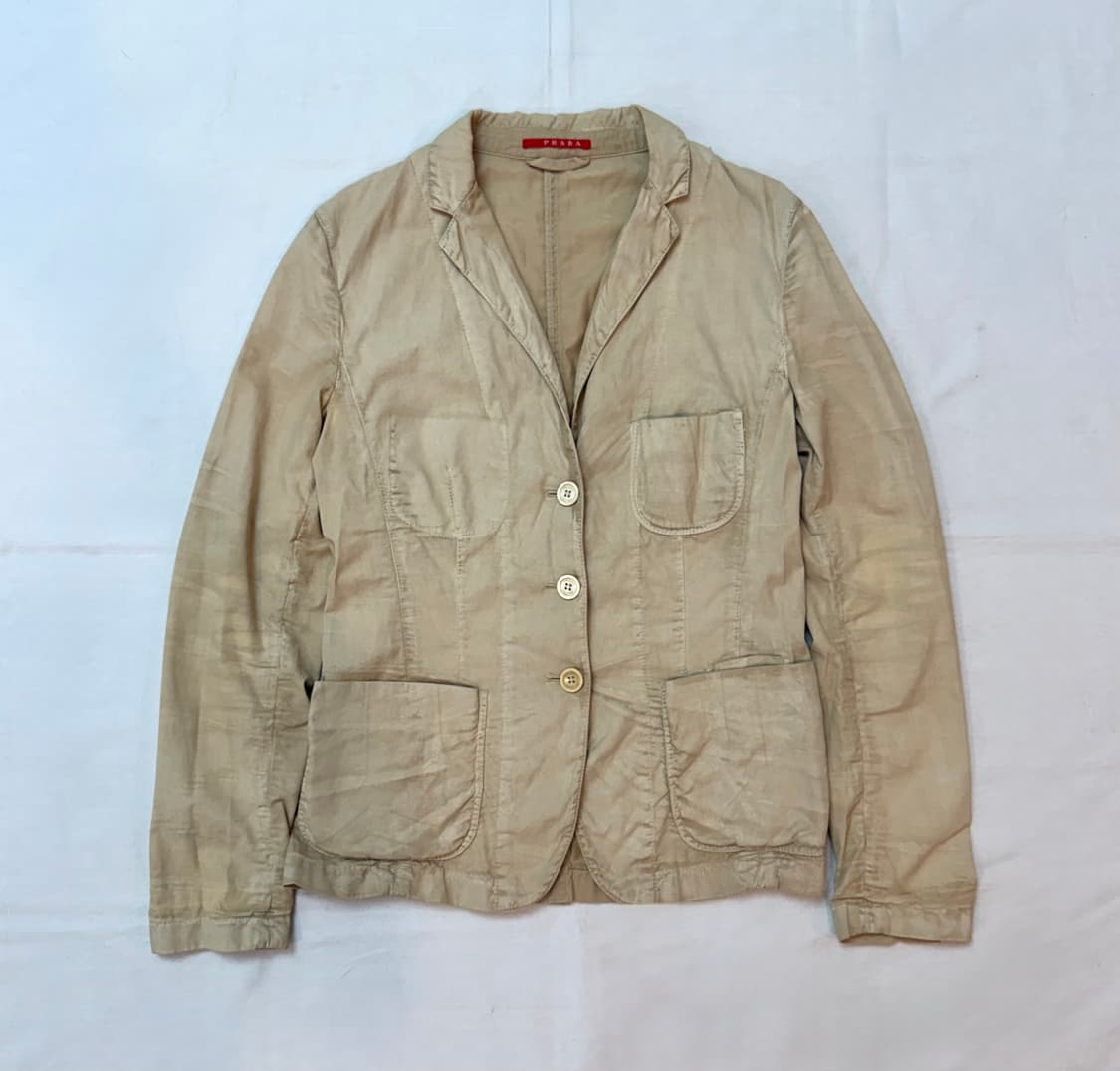 프라다 아카이브 워시드 블레이저 스포츠 자켓 상품이미지1