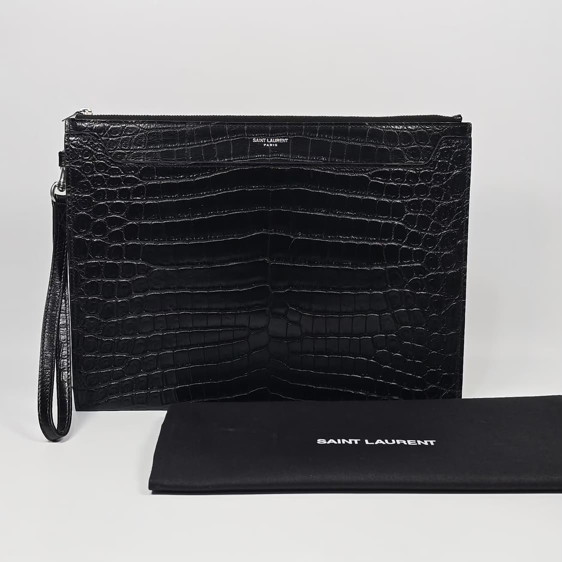 생로랑 크로커다일 캐서린 타블렛 클러치백 상품이미지1