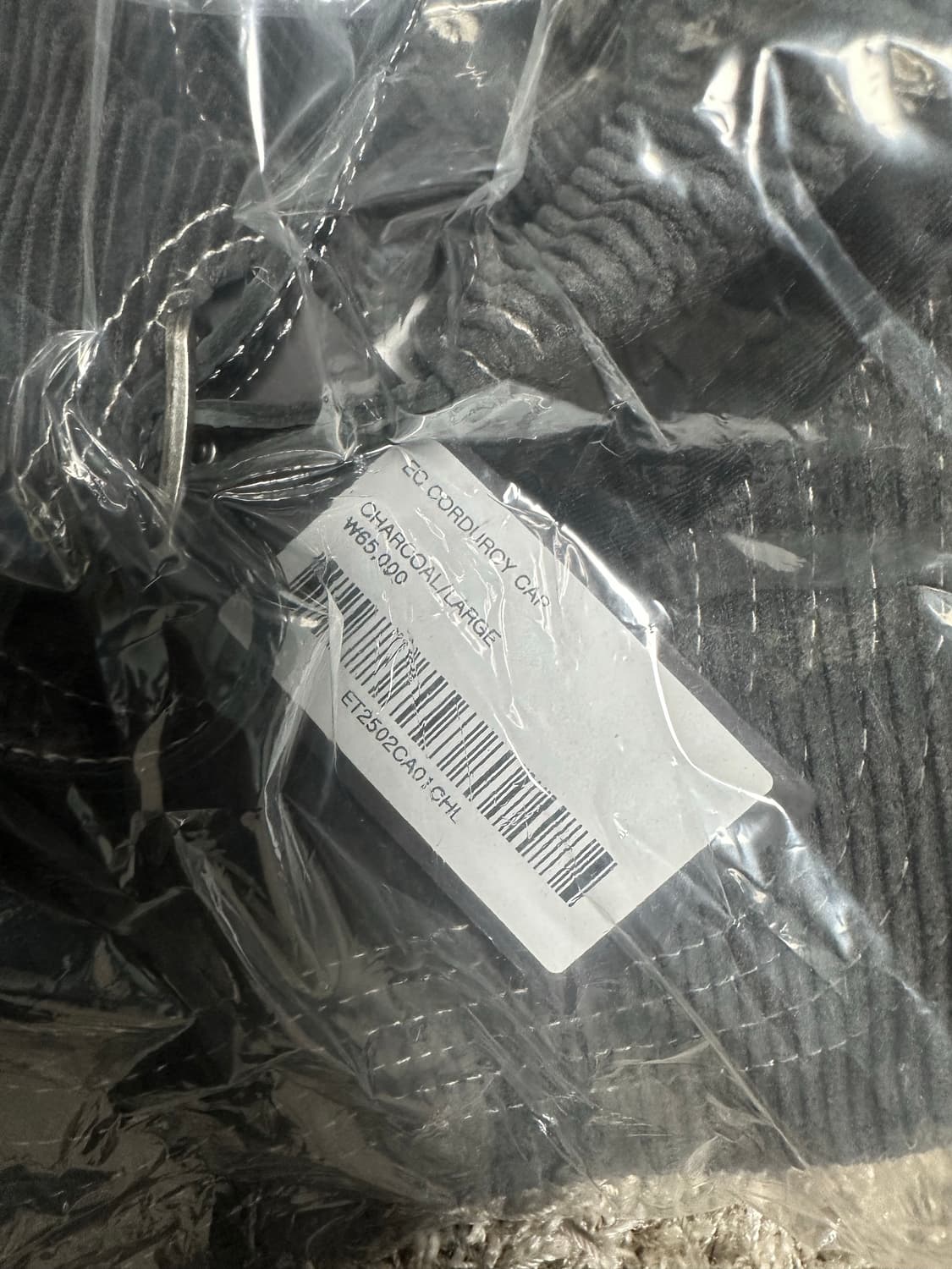 [L] etce ec 코듀로이 볼캡 챠콜 상품이미지3