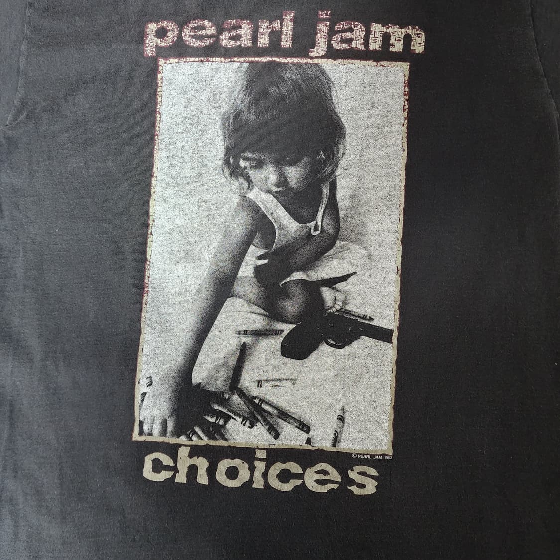 [XL] 90s 펄잼 pearl jam 크래용 녹판 빈티지 밴드티 상품이미지2