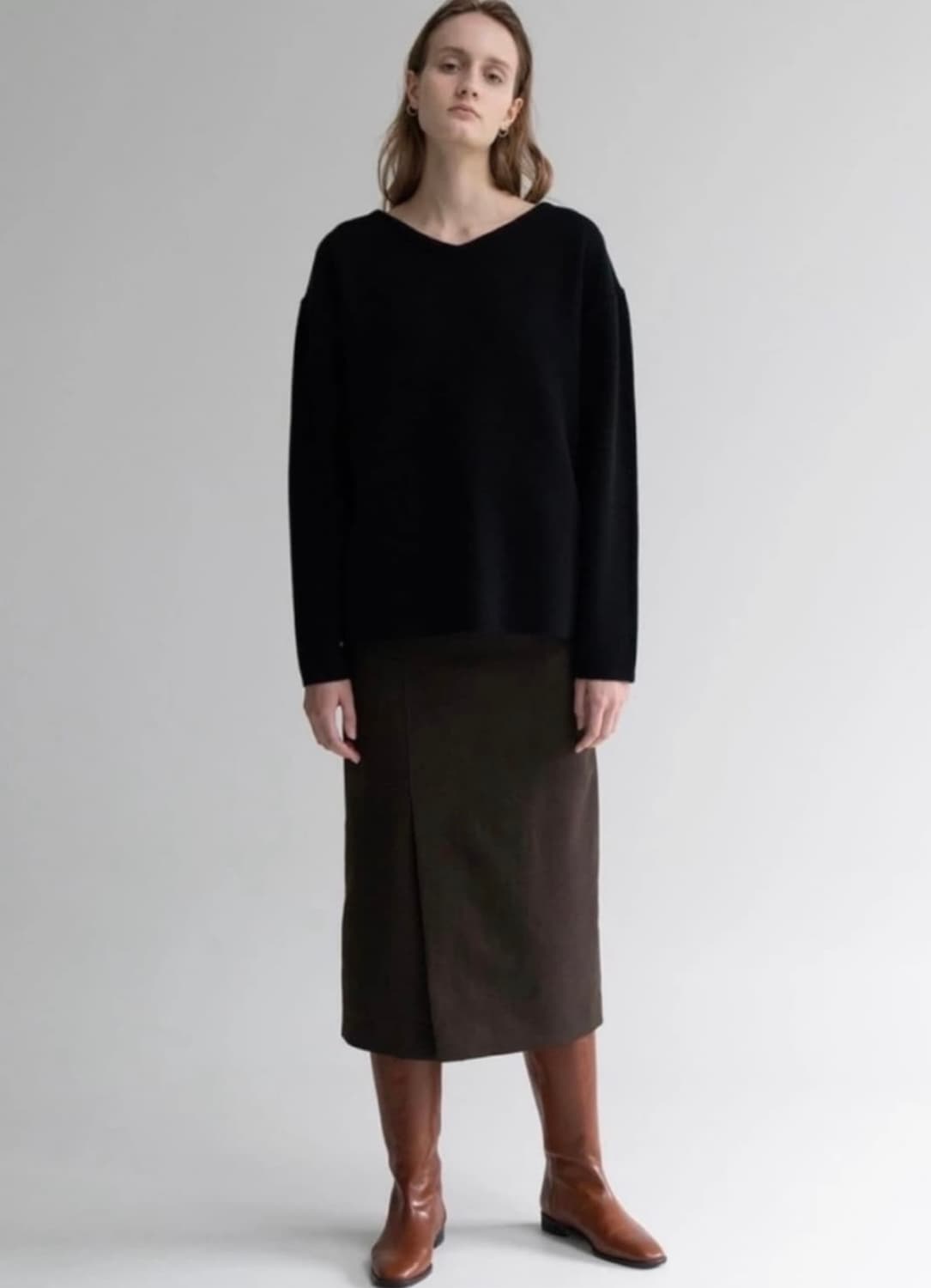 문달 색스니 울100 스커트 상품이미지1