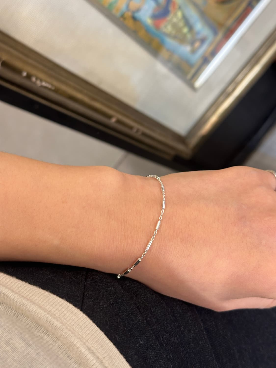 Cylinder Link 926Silver Bracelet 상품이미지5