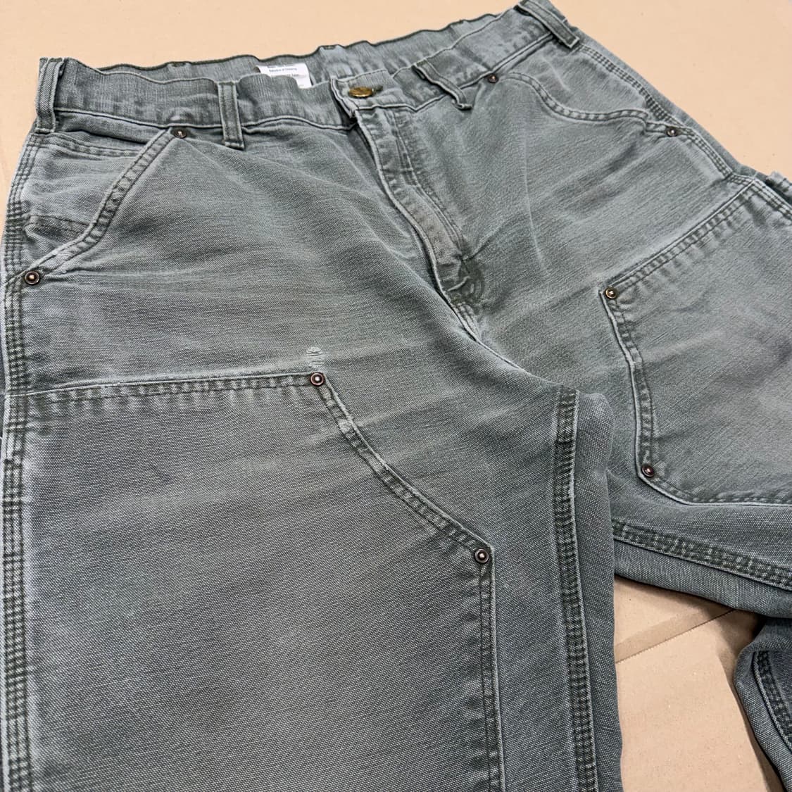 칼하트 B136 MOS 더블니 카펜터 팬츠 모스그린 상품이미지3