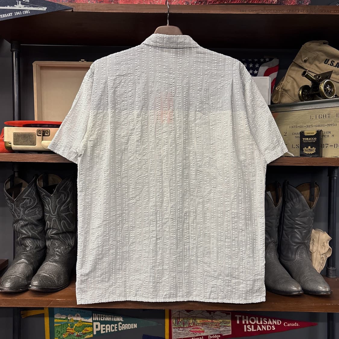 00s 파타고니아 멀티 스트라이프 패턴 시어서커 셔츠 사선탭 N1030 상품이미지2