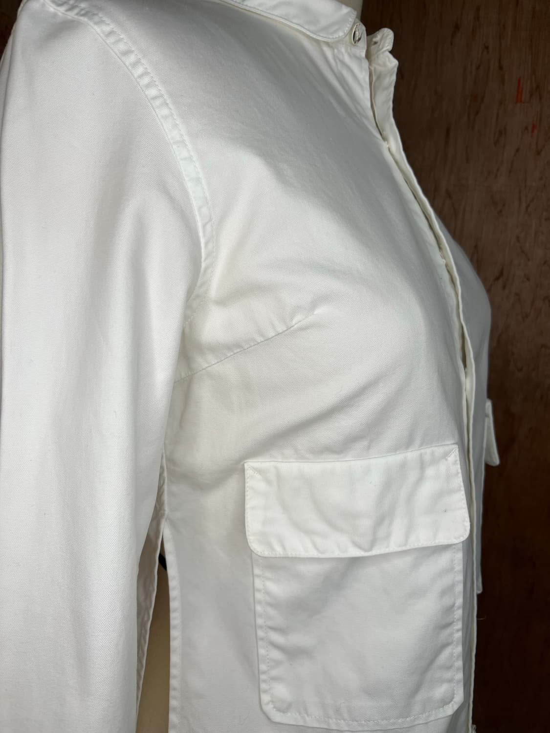 캐피탈 프릴 칼라 코튼 셔츠 상품이미지5