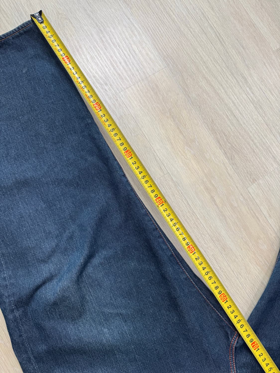 Evisu 에비수 가죽 빅로고 데님진 36사이즈 상품이미지9