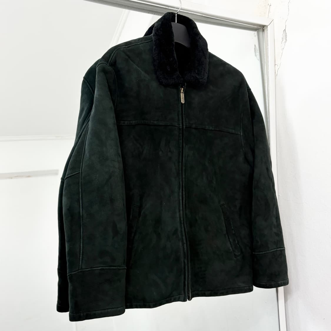 입생로랑 양털 양가죽 스웨이드 무스탕 자켓 상품이미지4