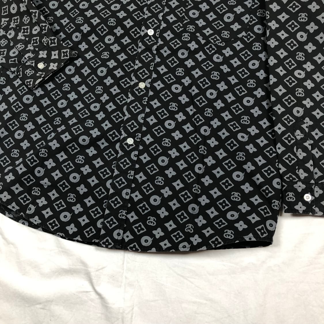 90s 스투시 stussy 루이비통 패러디 셔츠 남방 상품이미지4