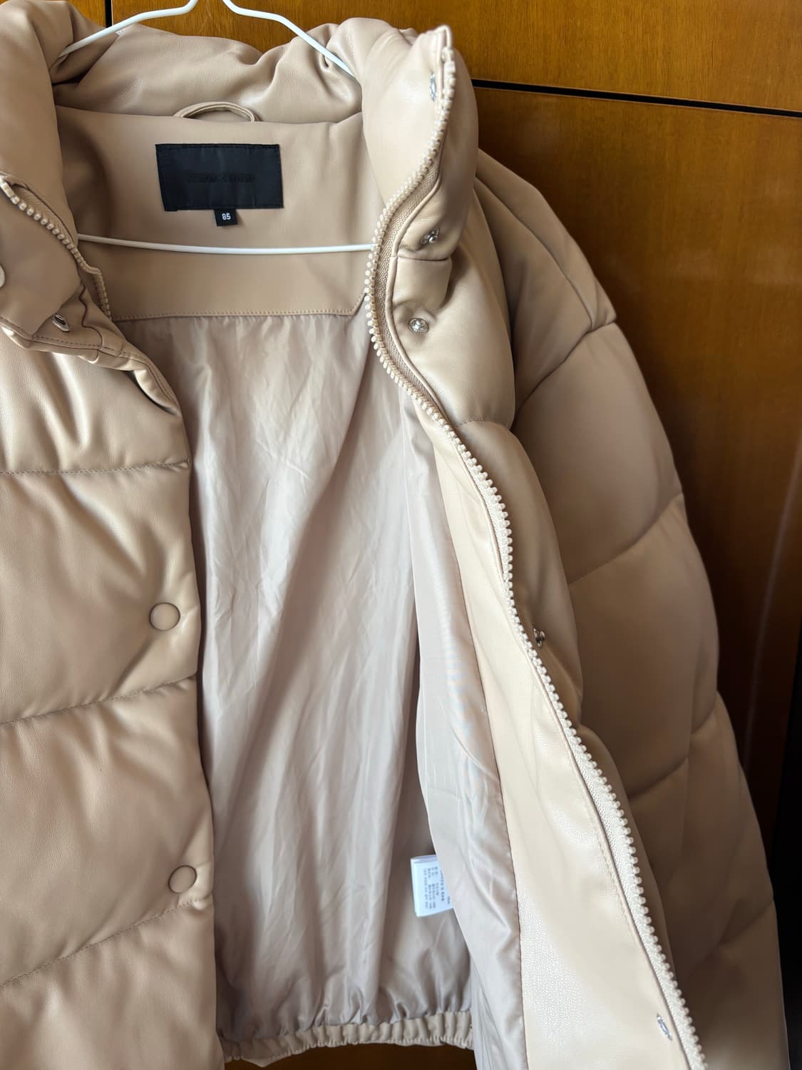 레더패딩 베이지  상품이미지2