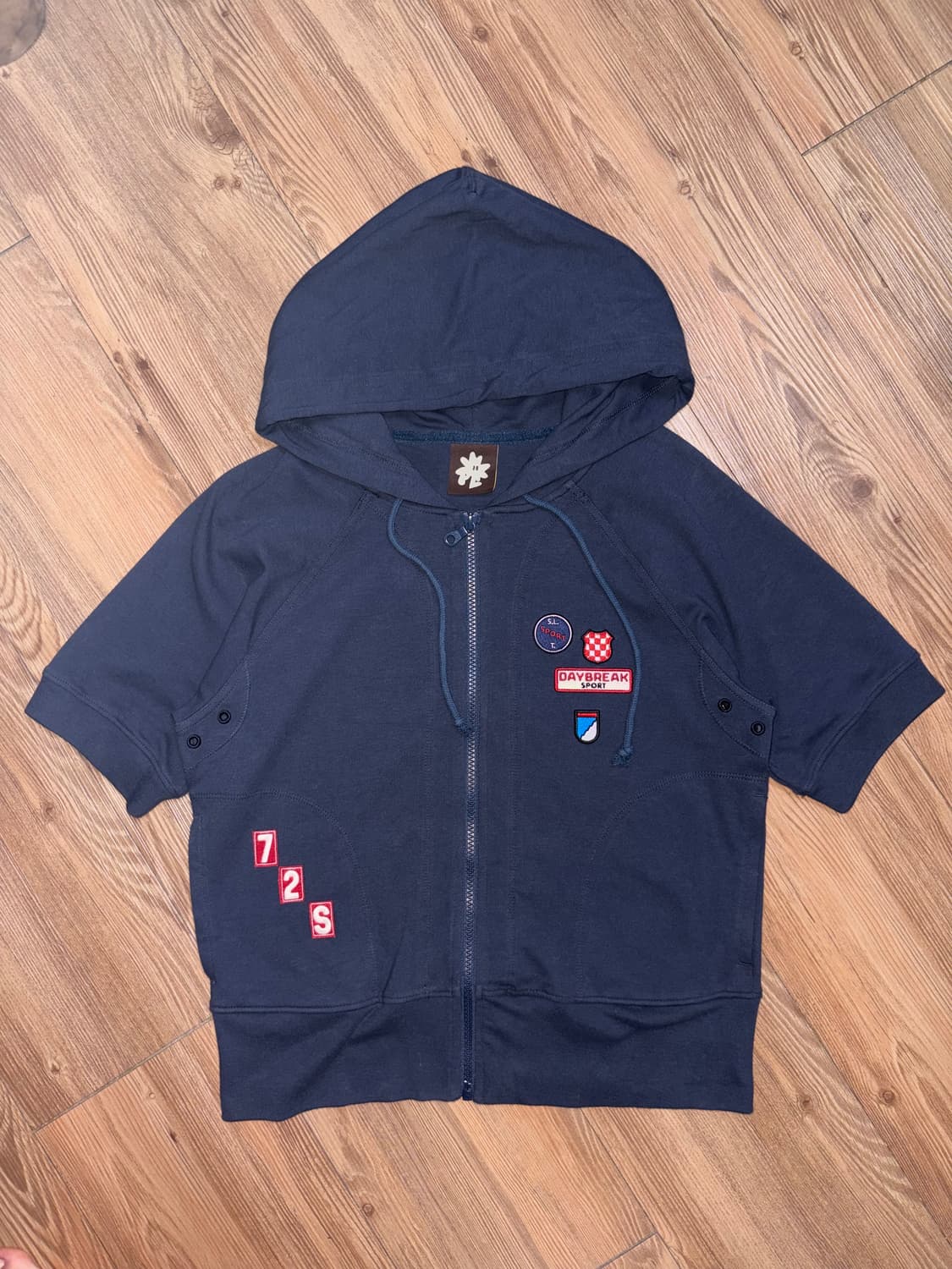 썬러브 패치 후드 집업 상품이미지4