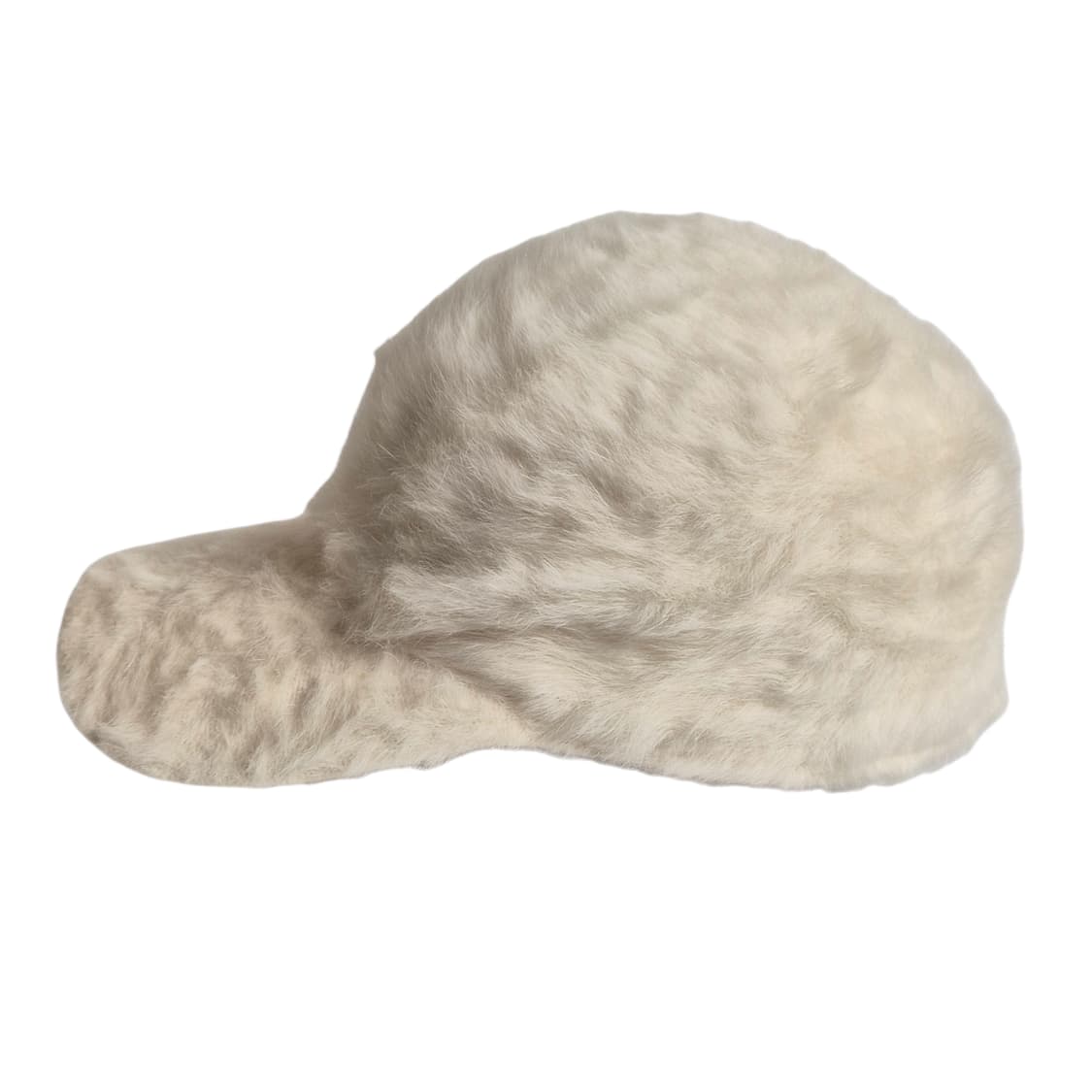 KANGOL) 캉골 퍼앙고라 볼캡 화이트
 상품이미지3