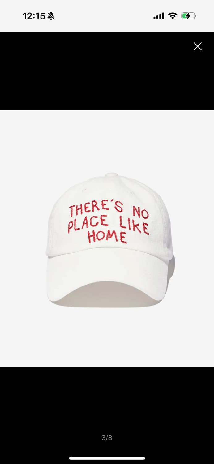 유희 youhee 레터링 워싱 볼캡 화이트 상품이미지1