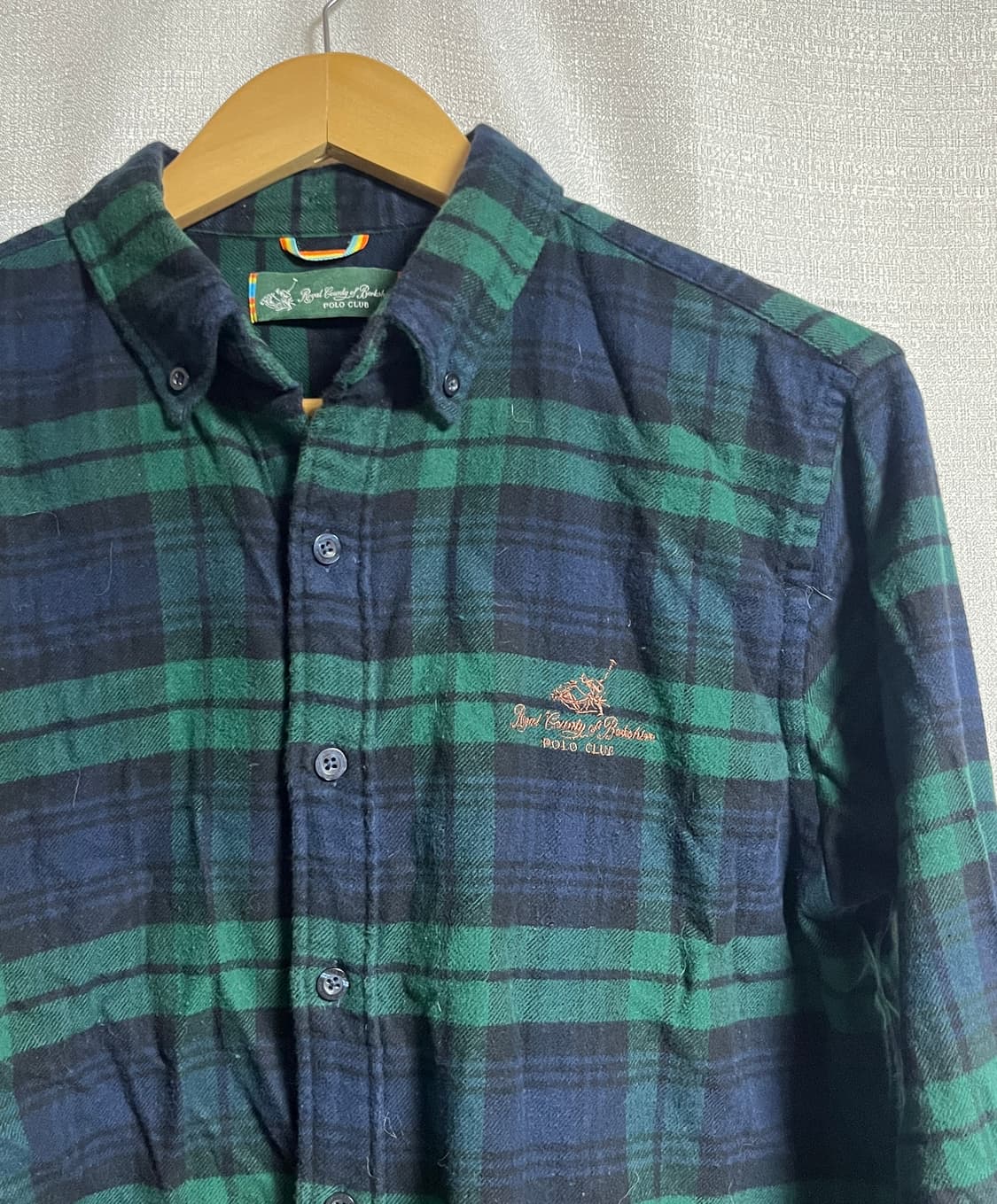 공용 폴로클럽 프란넬 체크셔츠 100 상품이미지3