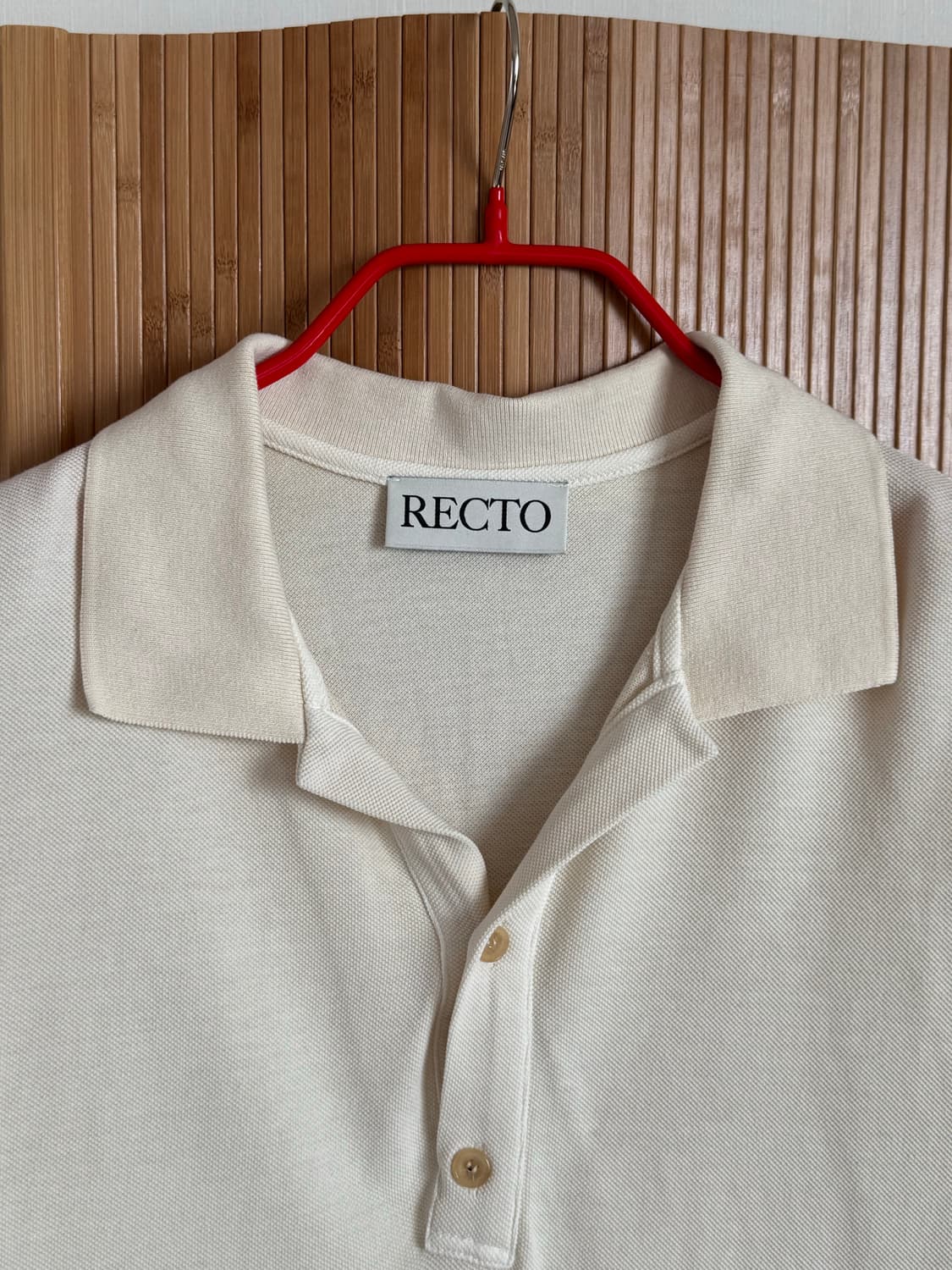 렉토 RECTO 23SS 피그먼트 카라 티 L / 1회착 S급 상품이미지7