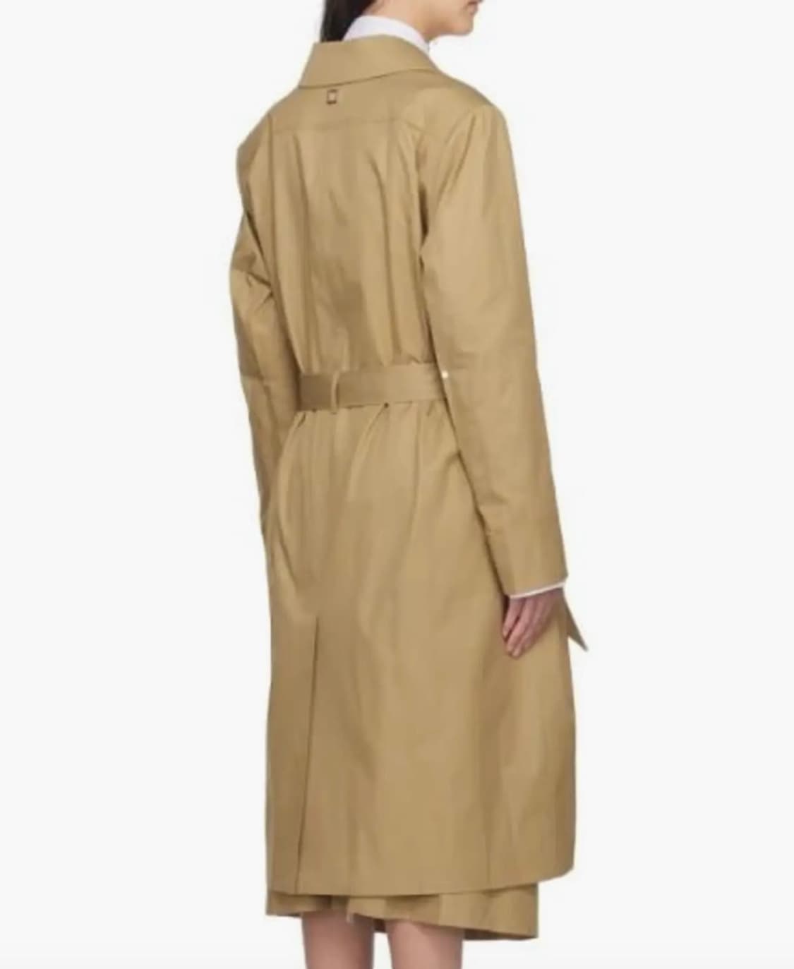 우영미 베이지 코튼 롱 트렌치 코트 34사이즈 상품이미지2