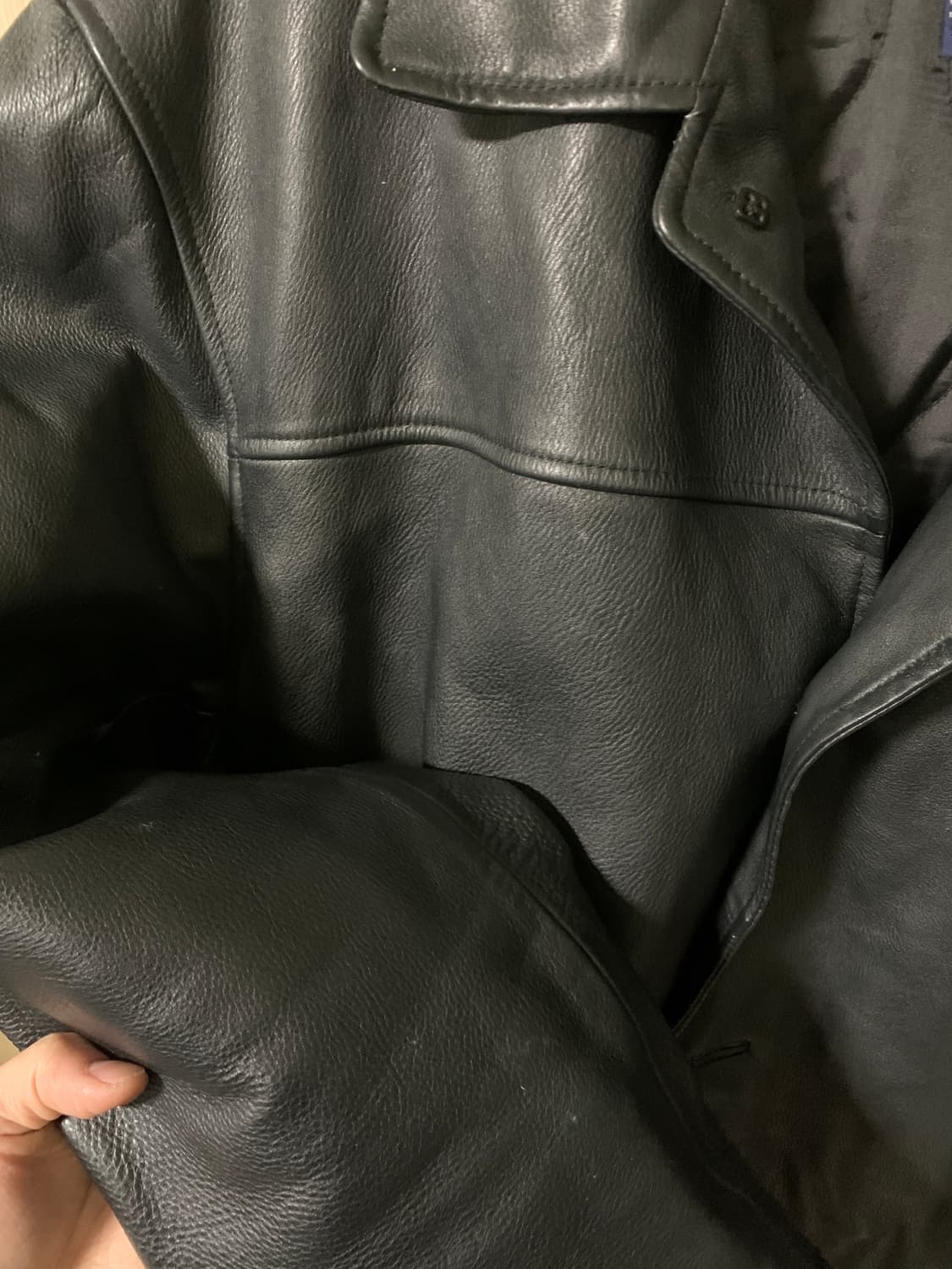 올드 갭 레더 가죽 카 코트 L 상품이미지4