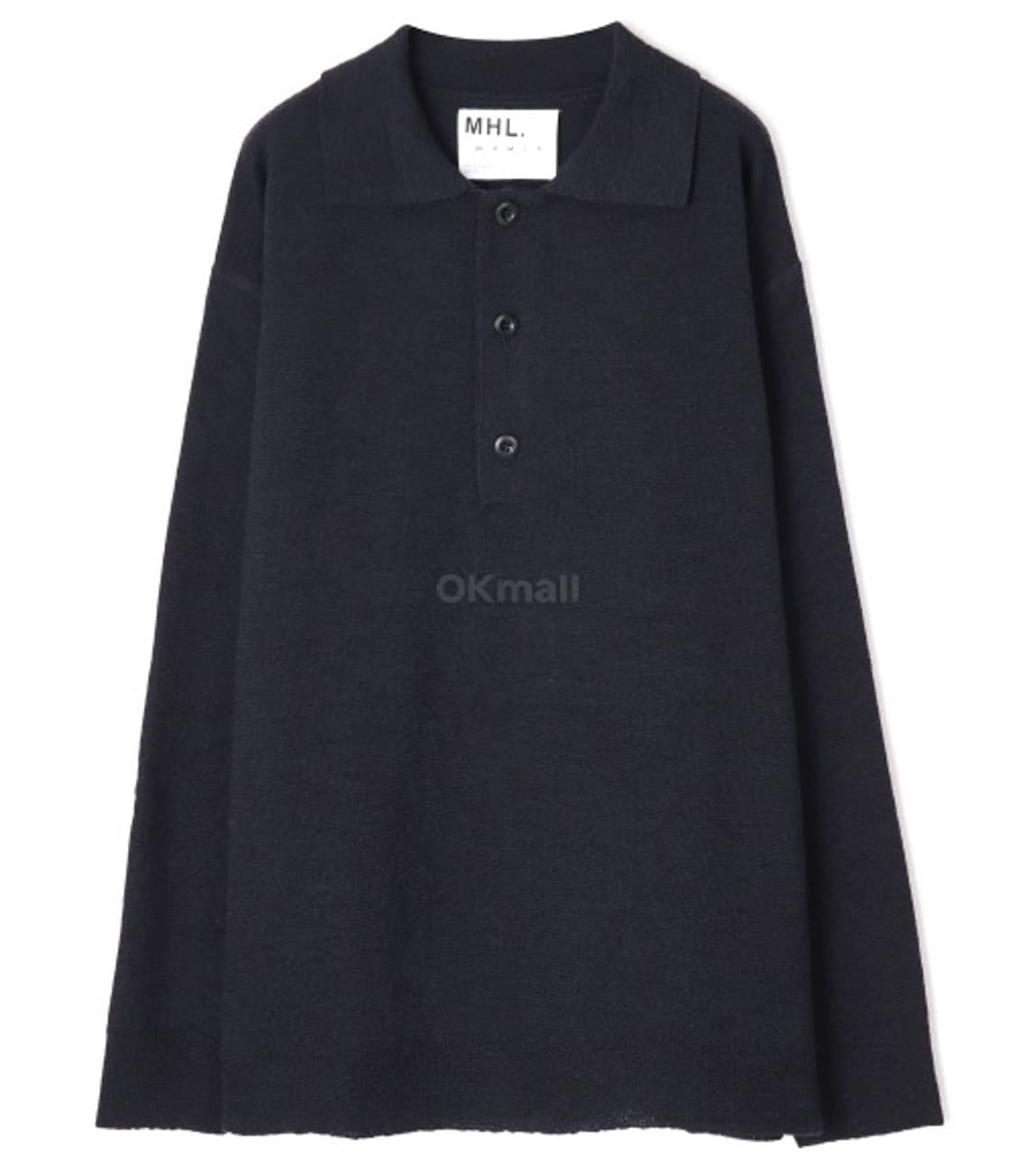 [XL] MHL Oversized Knitted Polo - Ink 상품이미지2
