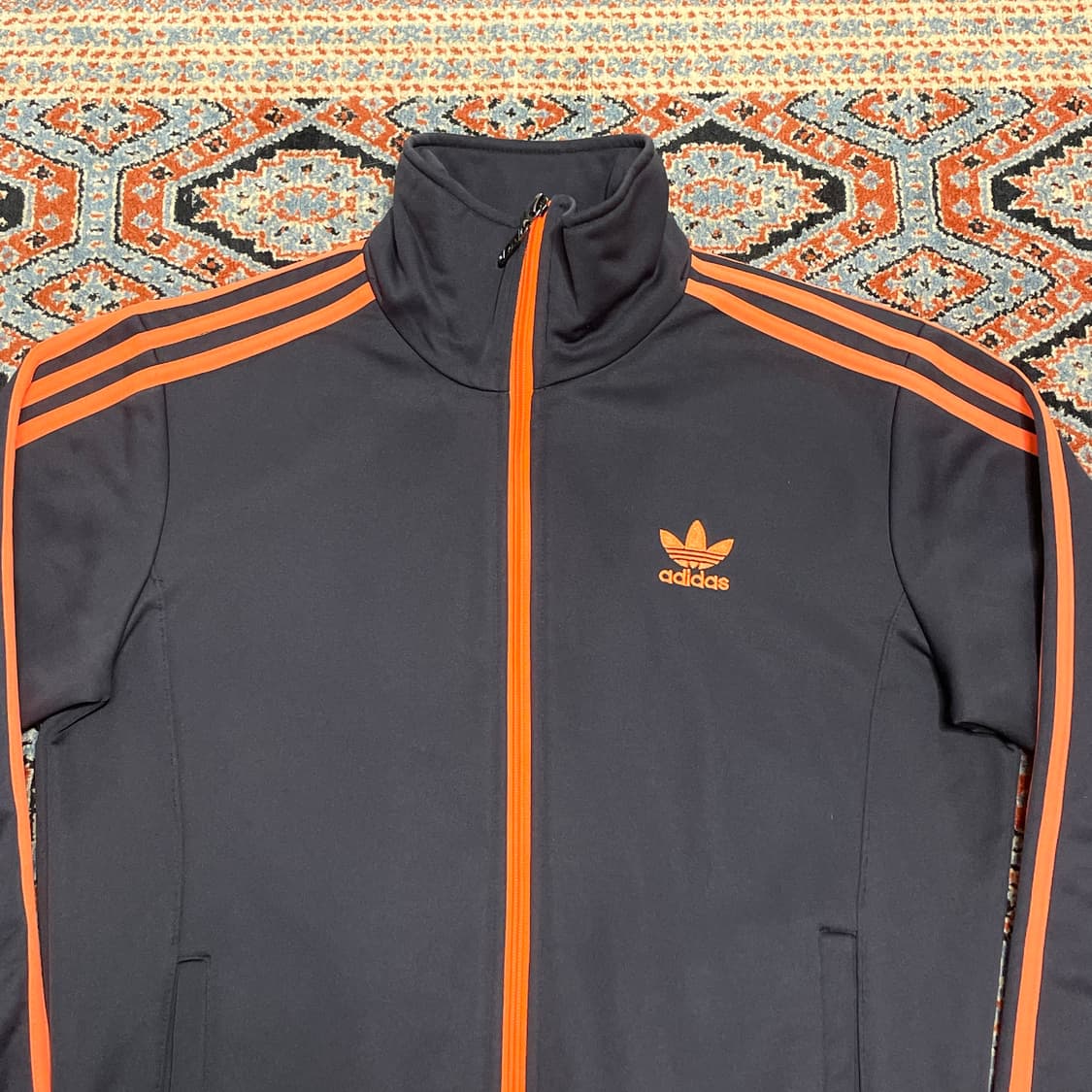 아디다스 파이어버드 로고 삼선 차콜 집업져지 여성M 상품이미지2