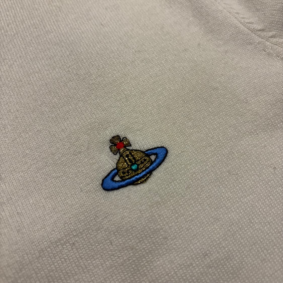 [S] 비비안웨스트우드 아이보리 니트 가디건 C277 상품이미지4