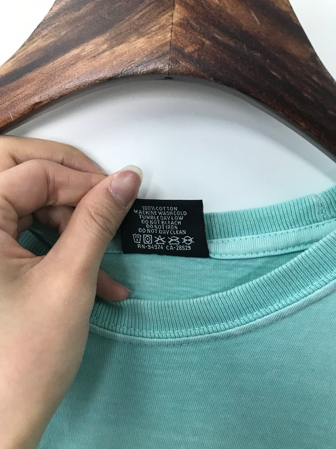 스투시 00s 스컬 민트 반팔 티셔츠 상품이미지7