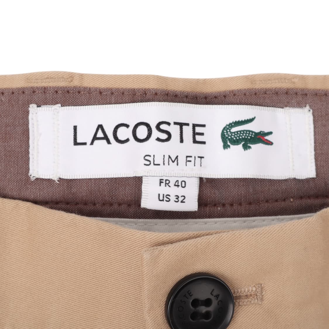 라코스테 베이지 코튼 치노팬츠 상품이미지8