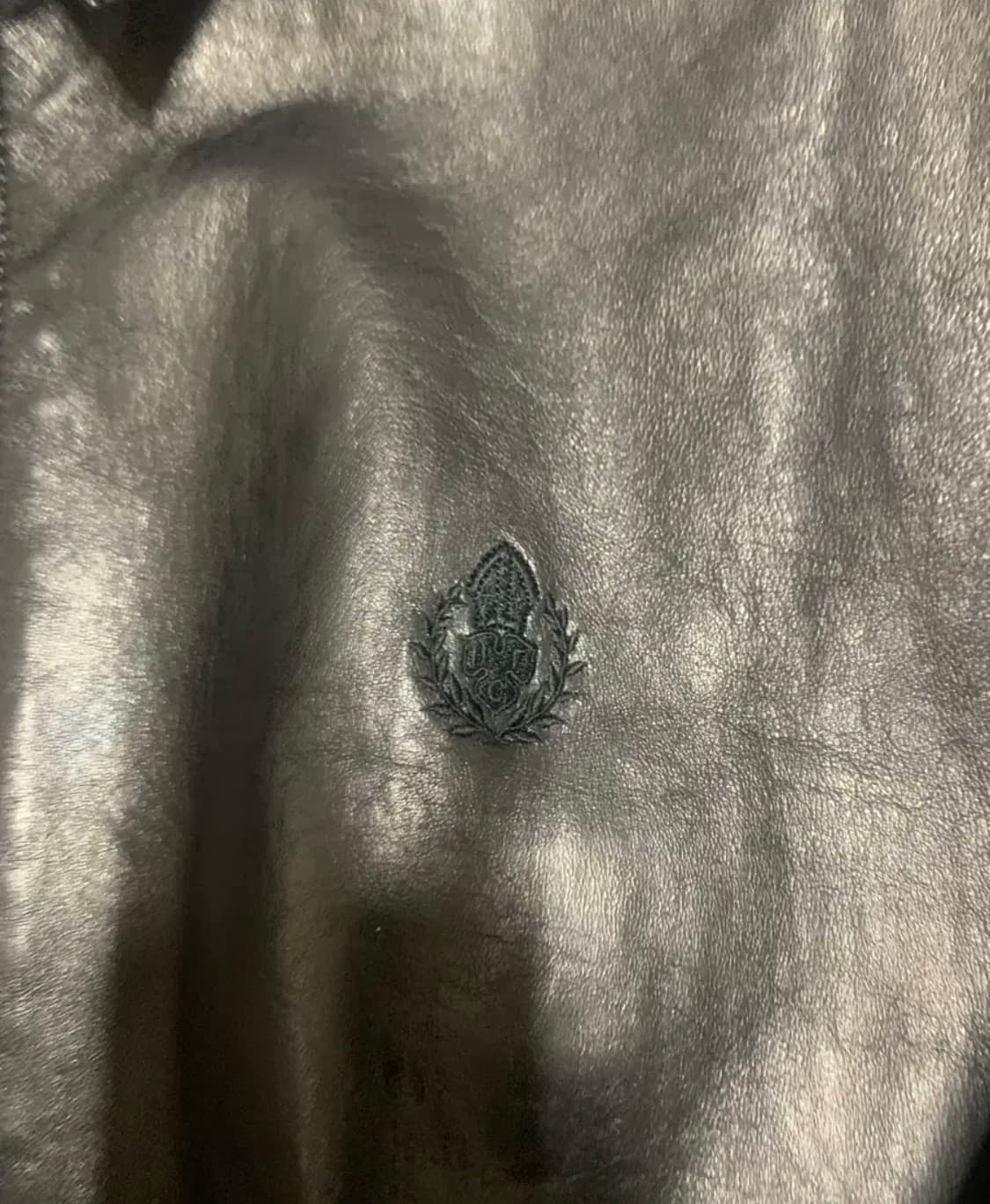 헤리티지플로스 램스킨 레더 블루종 블랙 m 상품이미지3