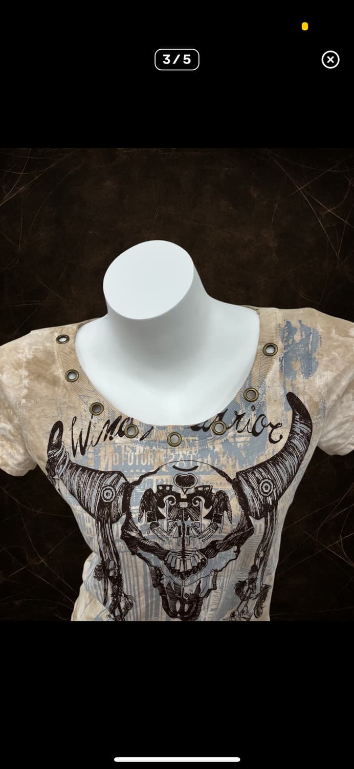 'LIBERTALIA' stud point printing t-shirt 상품이미지3