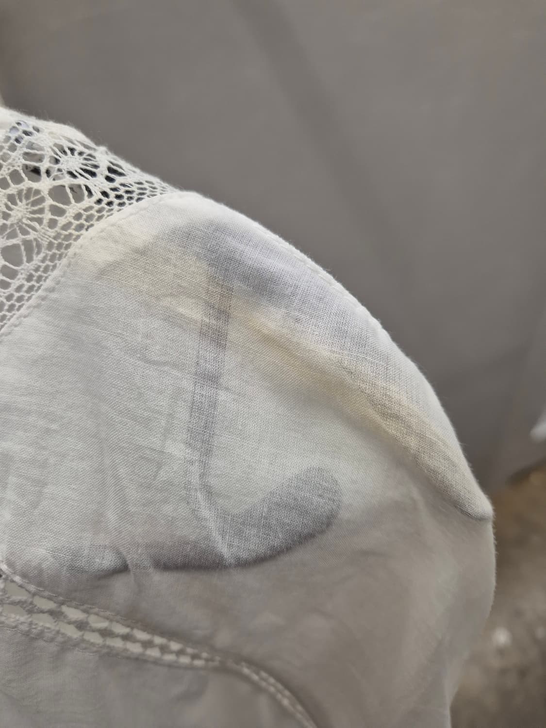 DKNY 화이트 롱 원피스 XS 상품이미지4