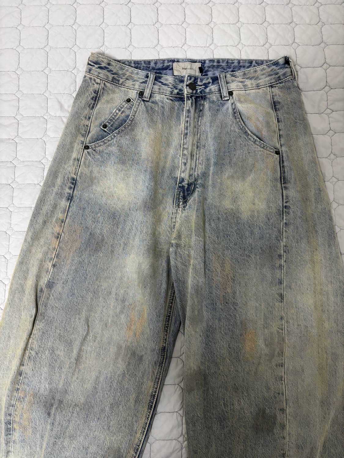 [2] 비긴202 엔지니어드 데님 팬츠 연청 상품이미지2