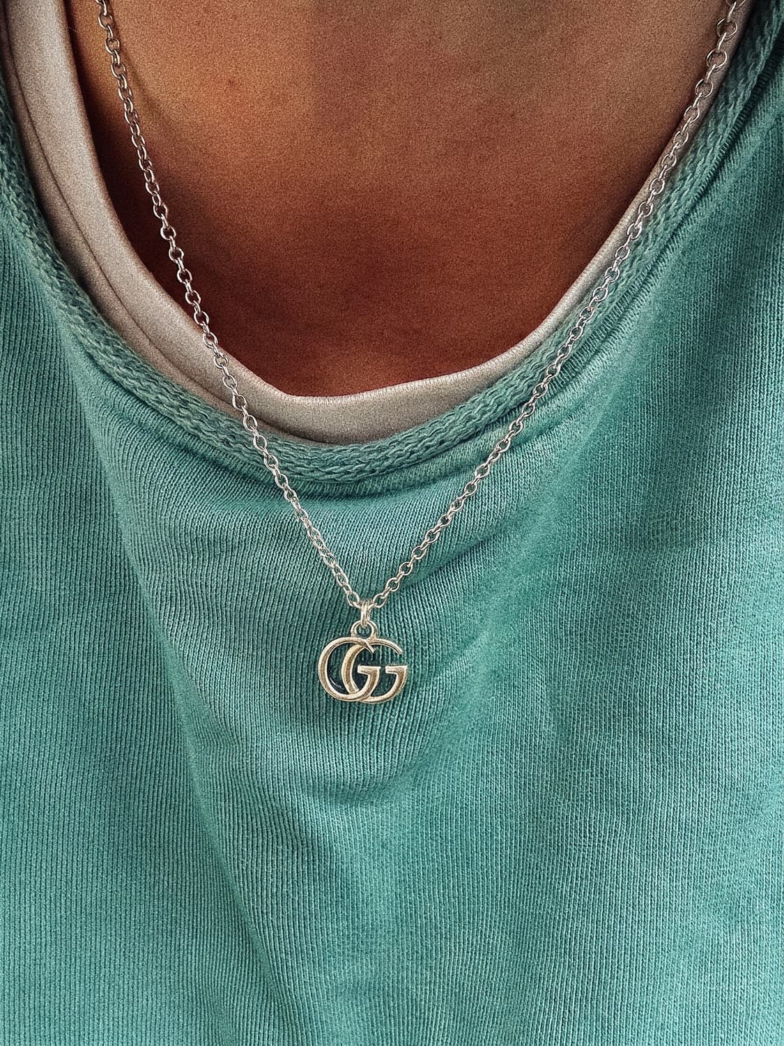 구찌 빈티지 정품 업사이클링 목걸이 남자목걸이 써지컬 상품이미지1