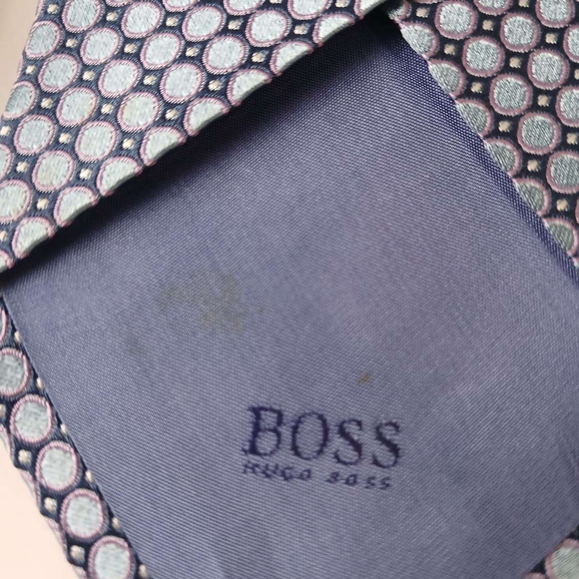 휴고보스 실크 블루 자카드 넥타이 8.4cm A~A+등급 E737 상품이미지9