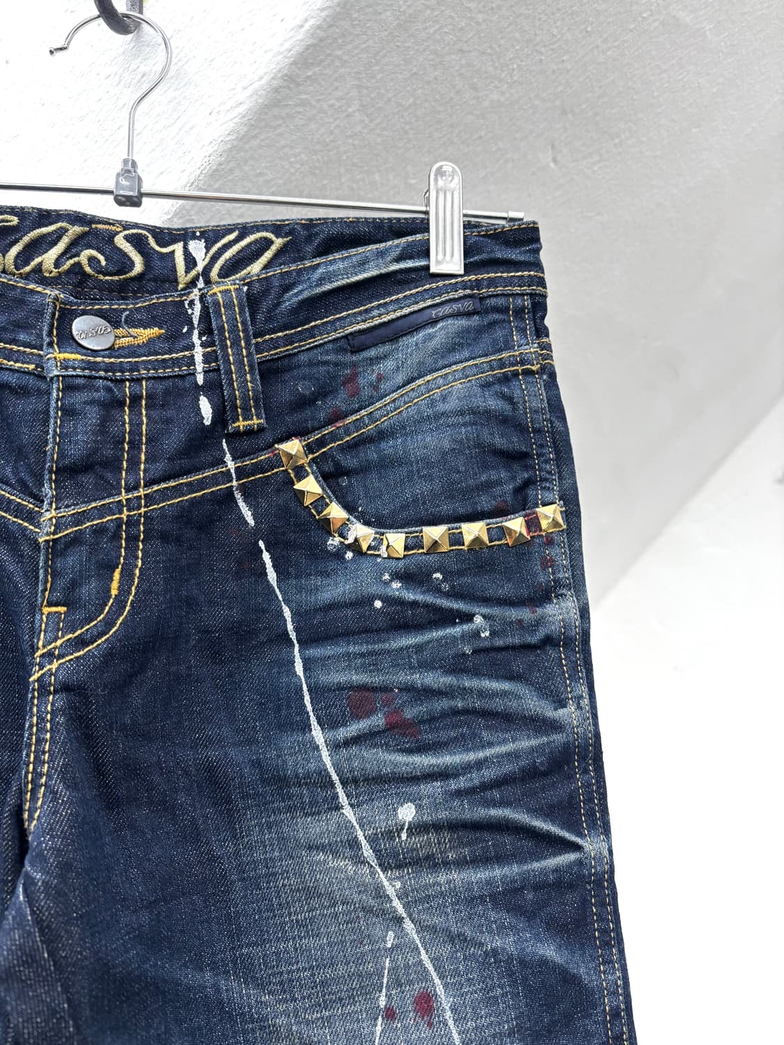 Shatter paint flared fragment denim  상품이미지7