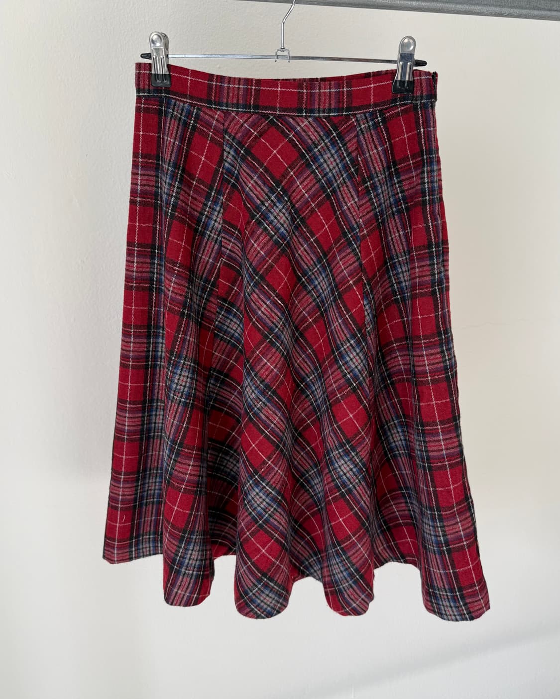 빈티지 체크 스커트 상품이미지1