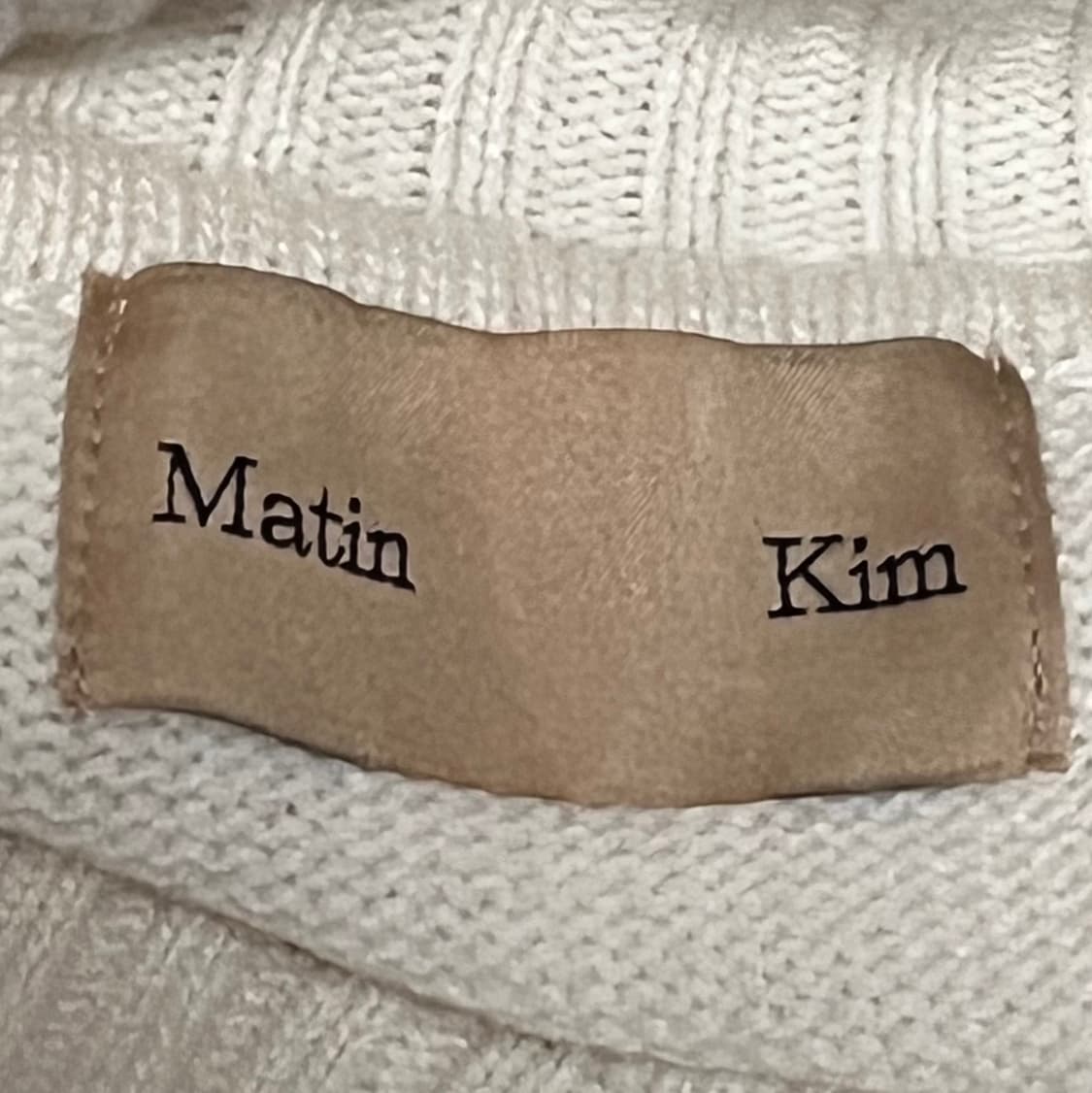 마뗑킴 하트 로고 사선 집업 니트 F 상품이미지3