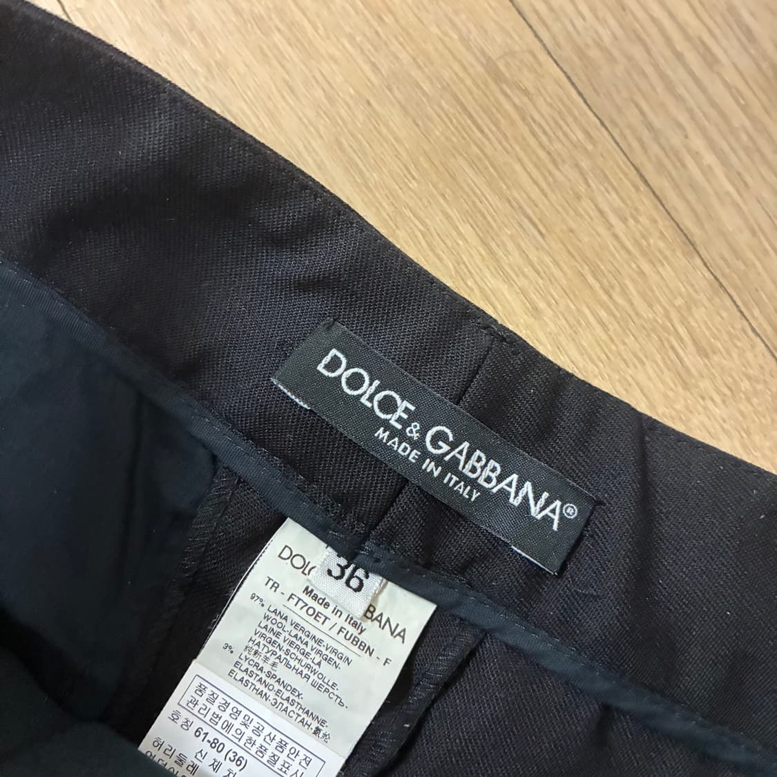 돌체앤가바나 블랙 부츠컷 슬랙스 상품이미지6