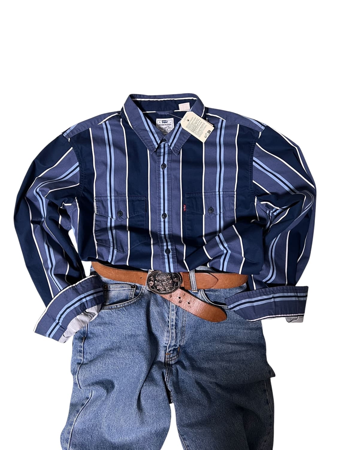 (새상품) 리바이스 스트라이프 셔츠 M 상품이미지1