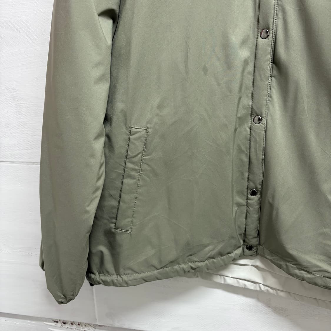 리버서블 카키 노카라 숏 경량 자켓 (JPN) 상품이미지3