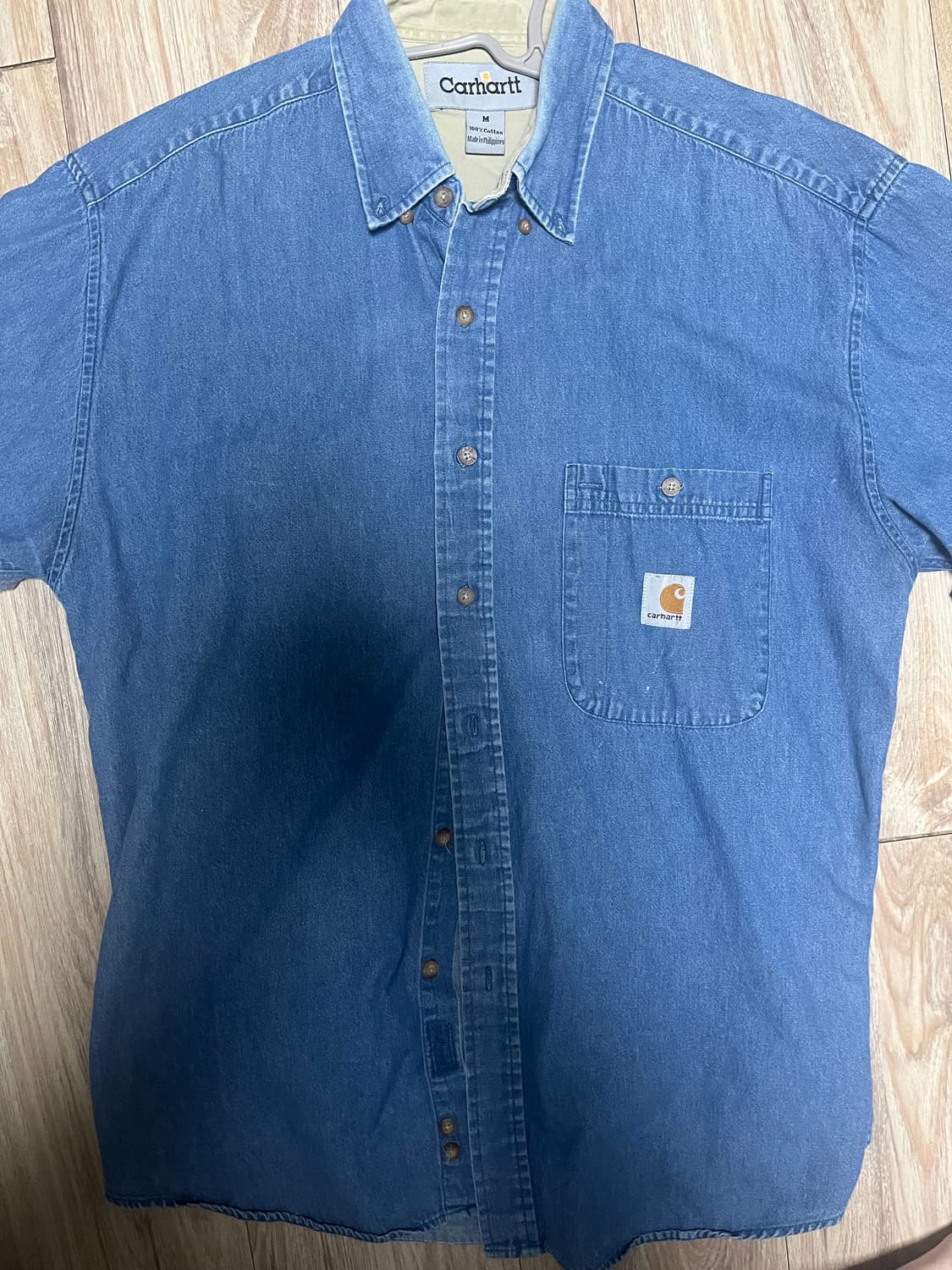 칼하트 데님 밤팔 셔츠 상품이미지2