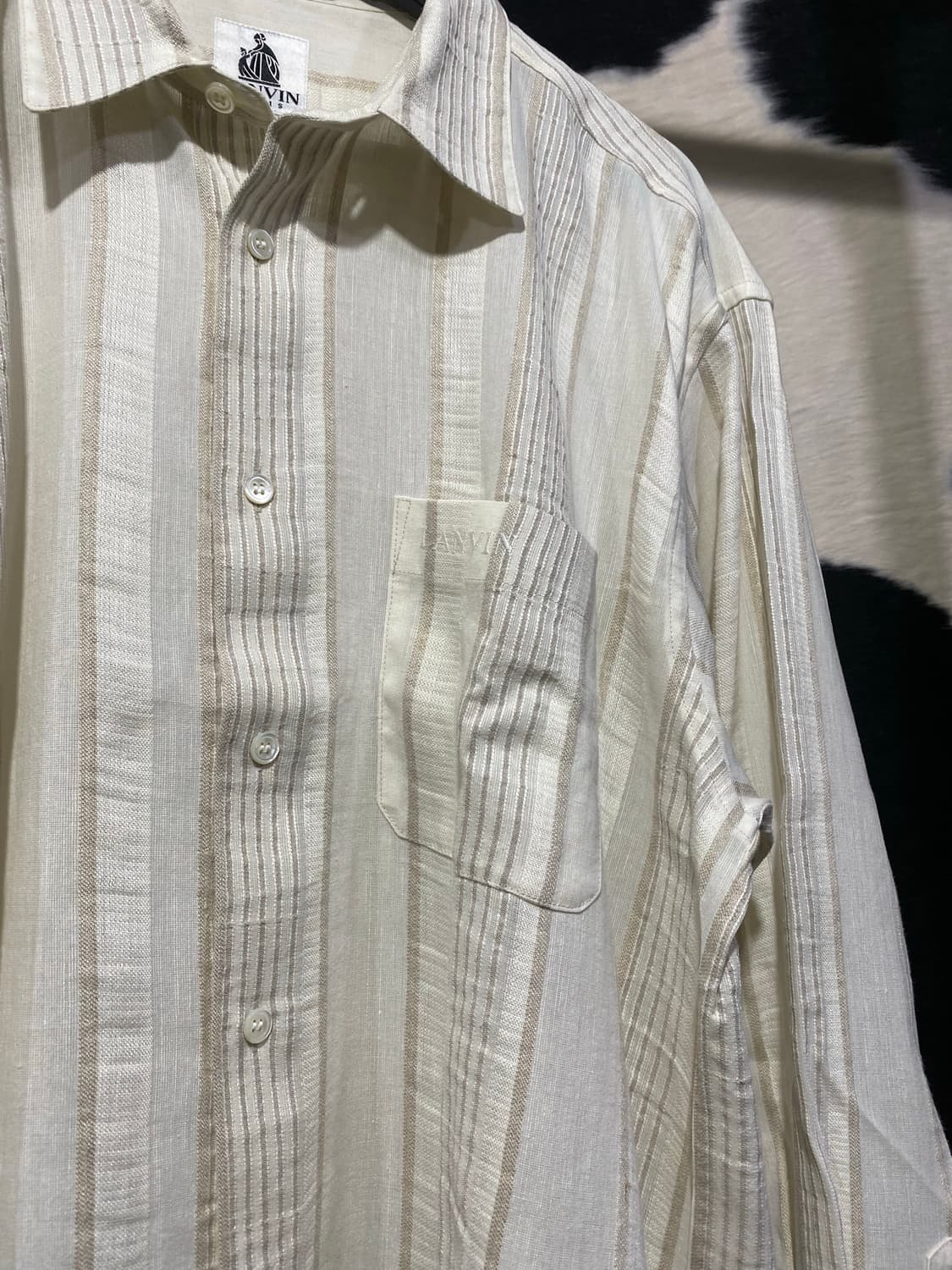 Lanvin 로고 스트라이프 셔츠 상품이미지3