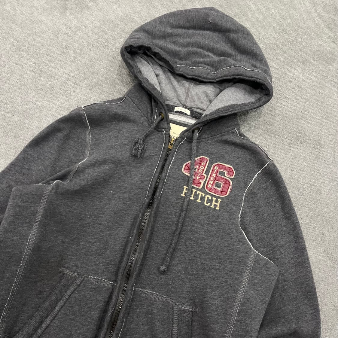 M 아베크롬비 그레이 후드집업 상품이미지2