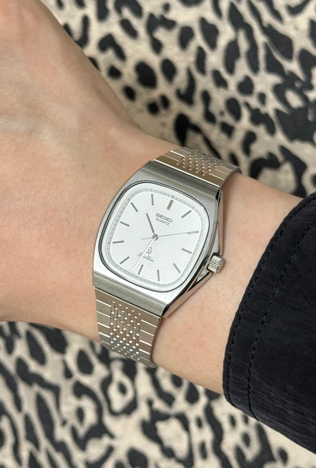 80s 빈티지 세이코 실버웨이브 쿼츠 상품이미지9