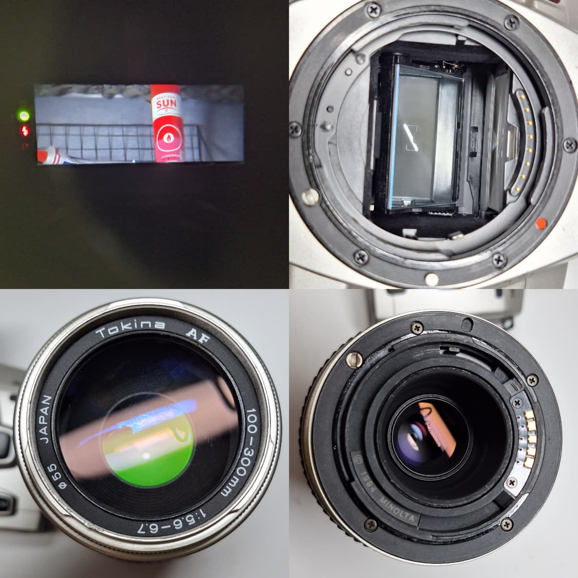 빈티지 필름카메라 풀세트/미놀타 a-360si 100-300mm 망원렌즈 상품이미지9