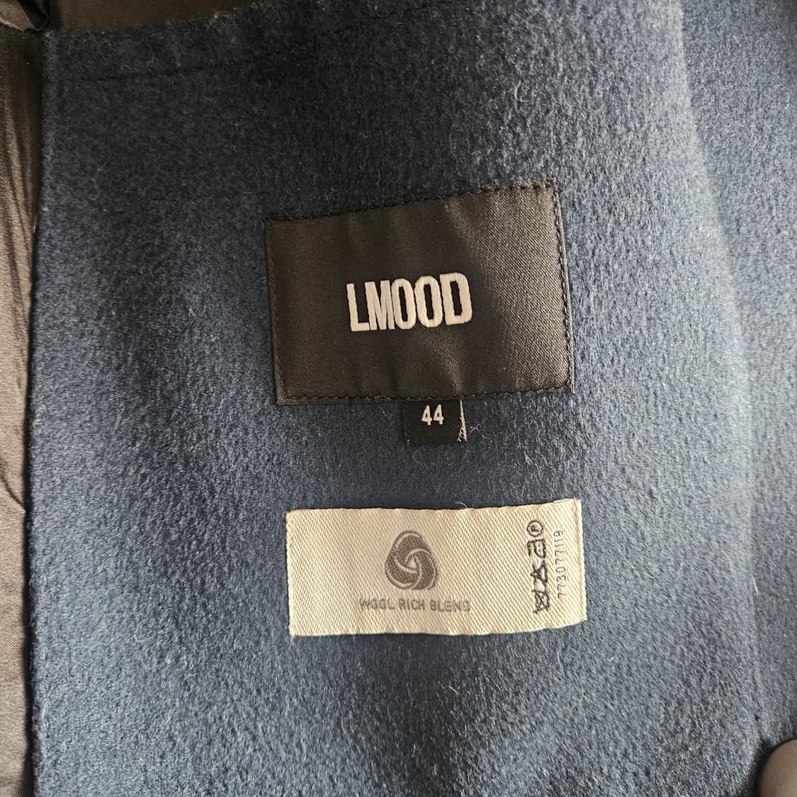 엘무드 알란 오버핏 더블 코트 터콰이즈 44 상품이미지4