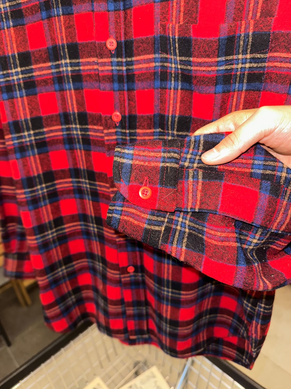 70’s Pendleton check flannel shirt 상품이미지8
