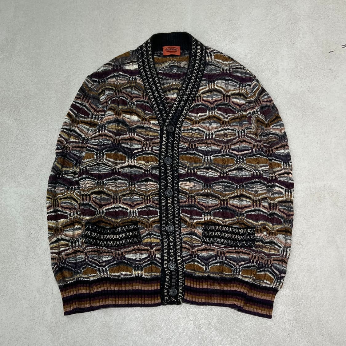 미쏘니 케이블 니트가디건 s10175 상품이미지1